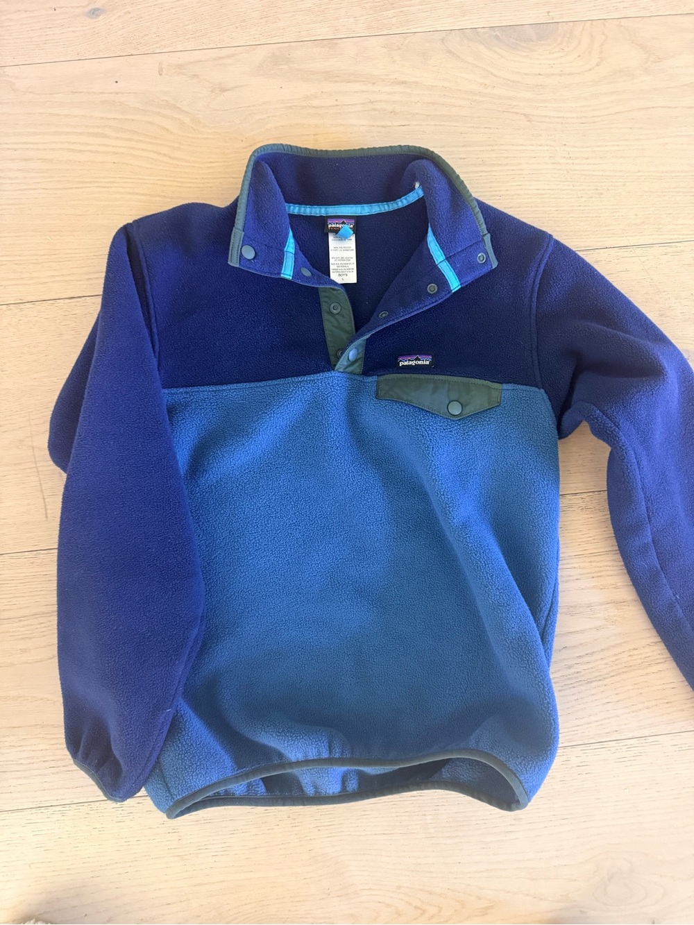 Patagonia Kids Fleece Pullover - Navy & Blue